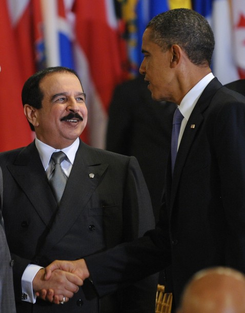 Obama meets with Bahrain King Hamad Bin Isa al-Khalifa