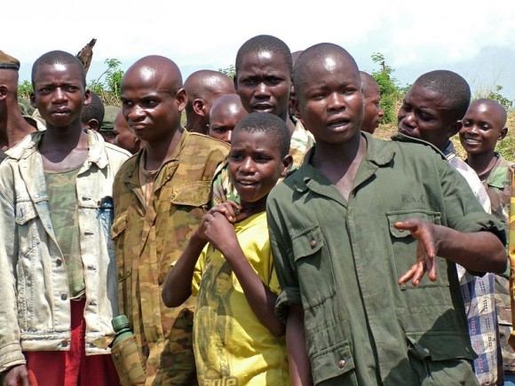 Former child soldiers in the Congo